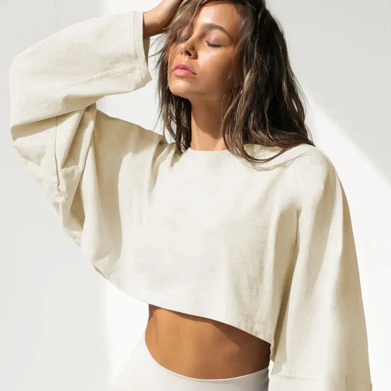 European And American Short Sports Bottoming Shirt T-shirt Knitwear - Bellarte Enchanté European And American Short Sports Bottoming Shirt T-shirt Knitwear